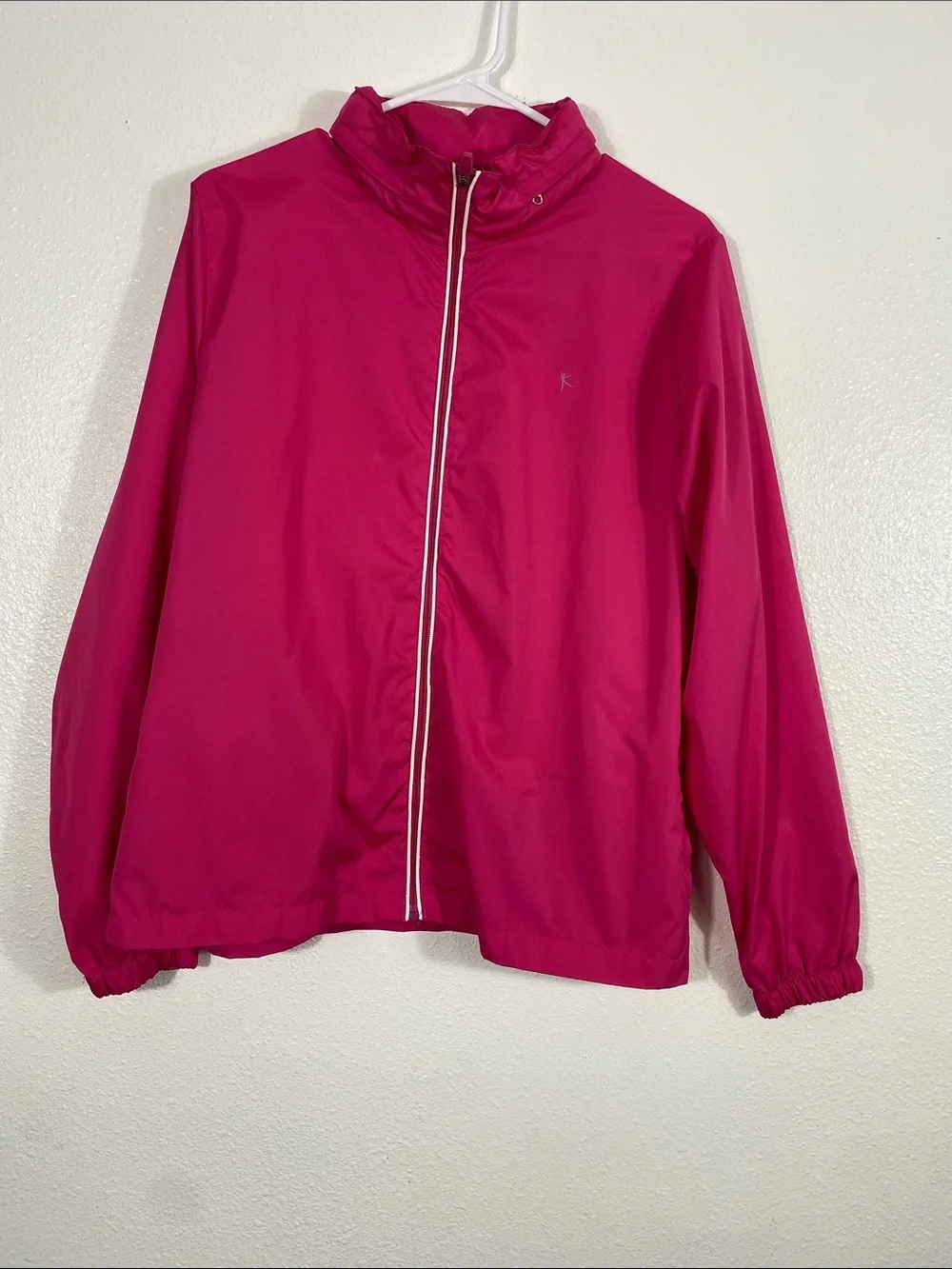 Danskin Now Hot Pink Lightweight Zip-Front Windbreaker Size Xl
